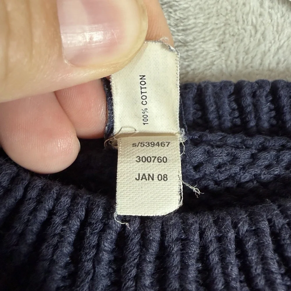 Baby Gap Blue Whale Knit Sweater Size 3 Animal Whimsical Ocean Nautical Playful